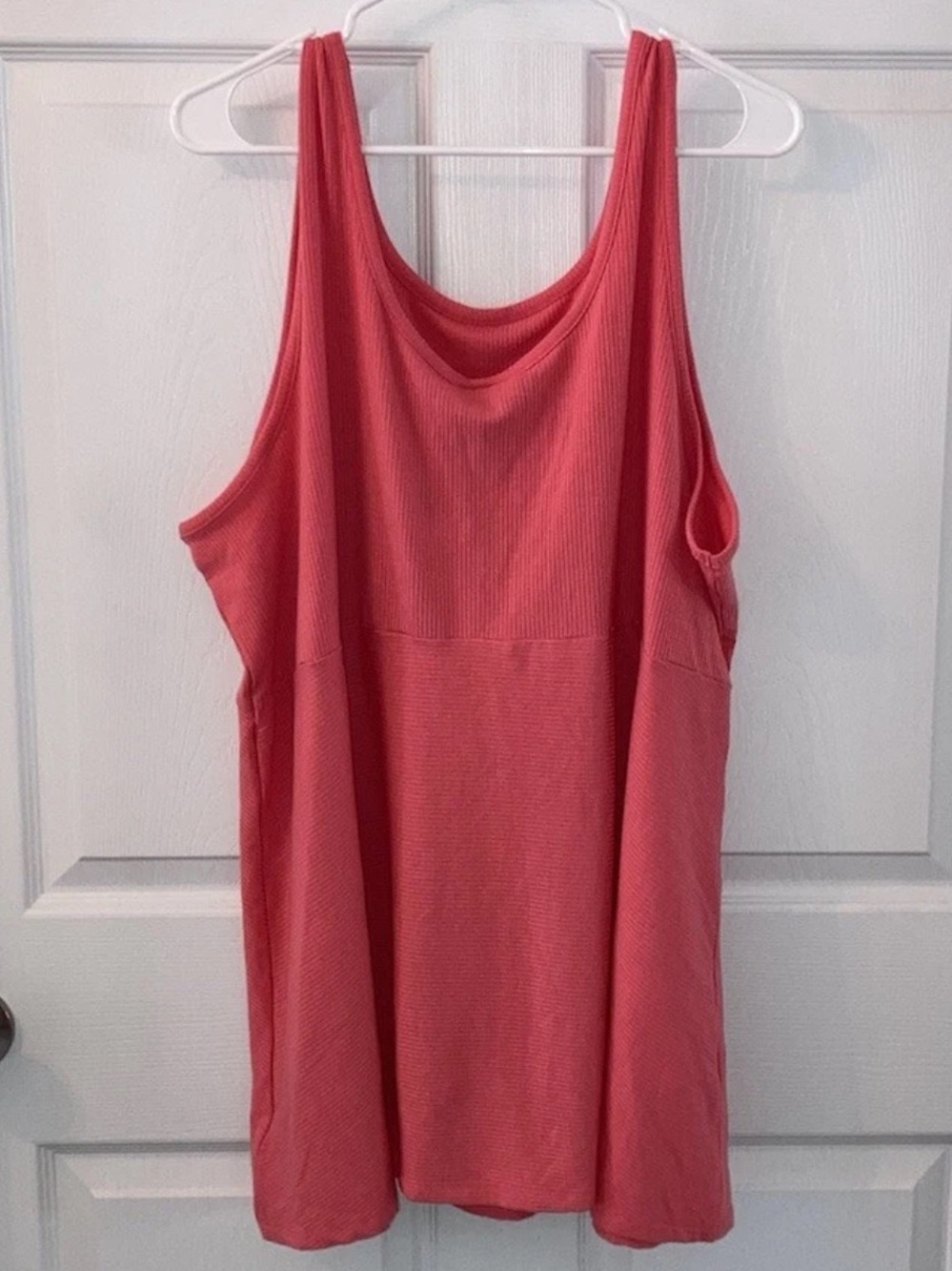 New Torrid Ribbed Tank Top Sleeveless Coral Pink Women’s 5 5xl